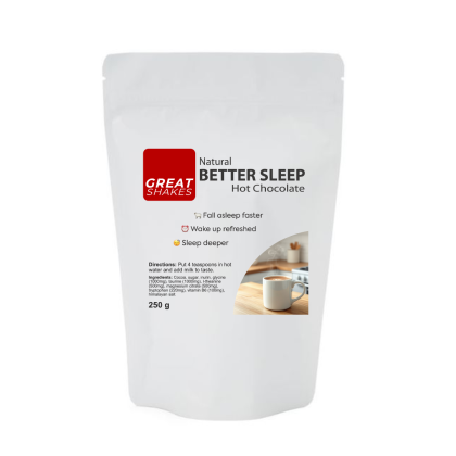 better sleep hot chocolate natural supplement